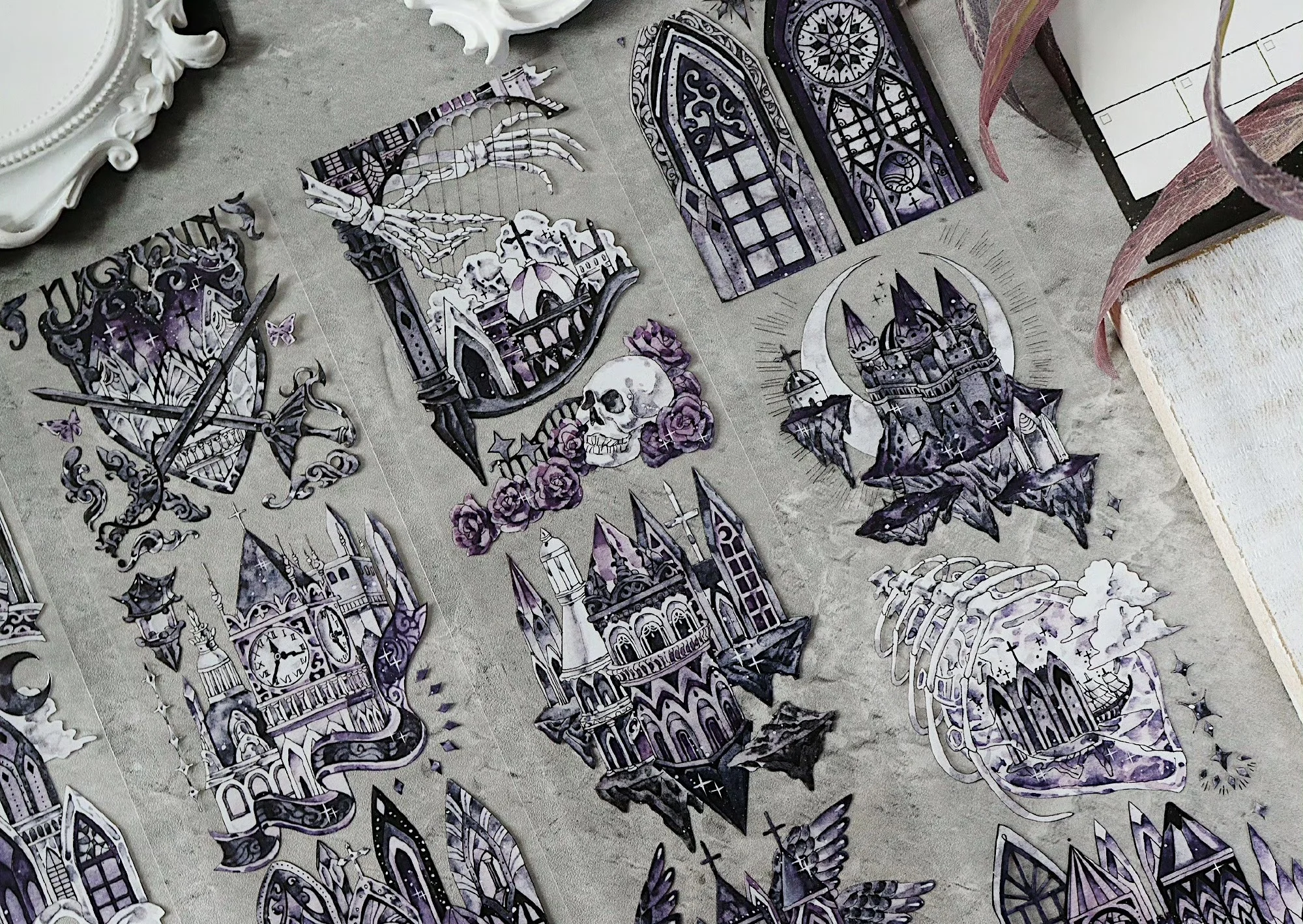 Винтажная Васи-лента для изготовления открыток, сделай сам, скрапбукинг, декоративная наклейка