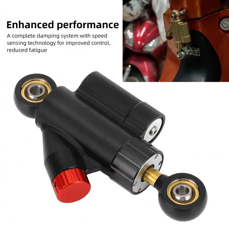 

20Angled damping damper with no rebound for motorcycles, scooter balance bar, titanium damper