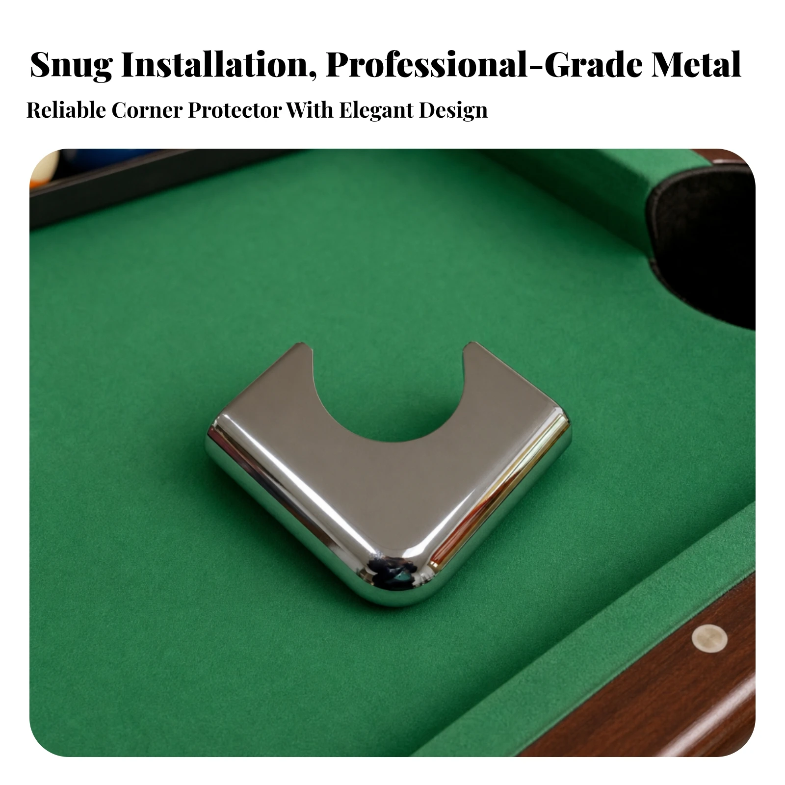 Pool Table Corner Fitting Sturdy Pool Table Metal Corner Hardware Heavy-Duty Guarding