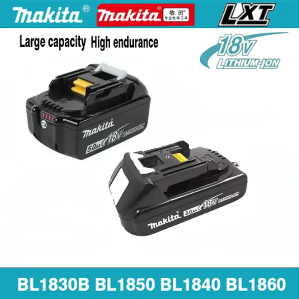 

For Makita BL1830 BL1830B BL1840 BL1840B BL1850 BL1850B Power Tools Battery,100% original Makita 18V 6.0Ah Rechargeable Battery