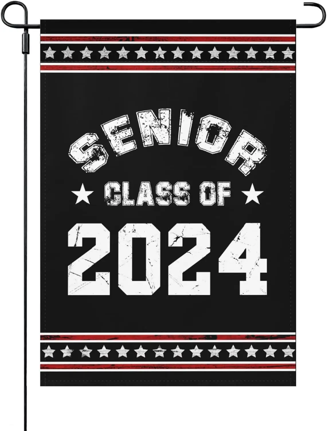 Garden Flag Senior Class Of 2024 Yard Flags Humorous Small Garden Flag For Rustic Garden Flags Double Sided Yard Sign Senior Cla