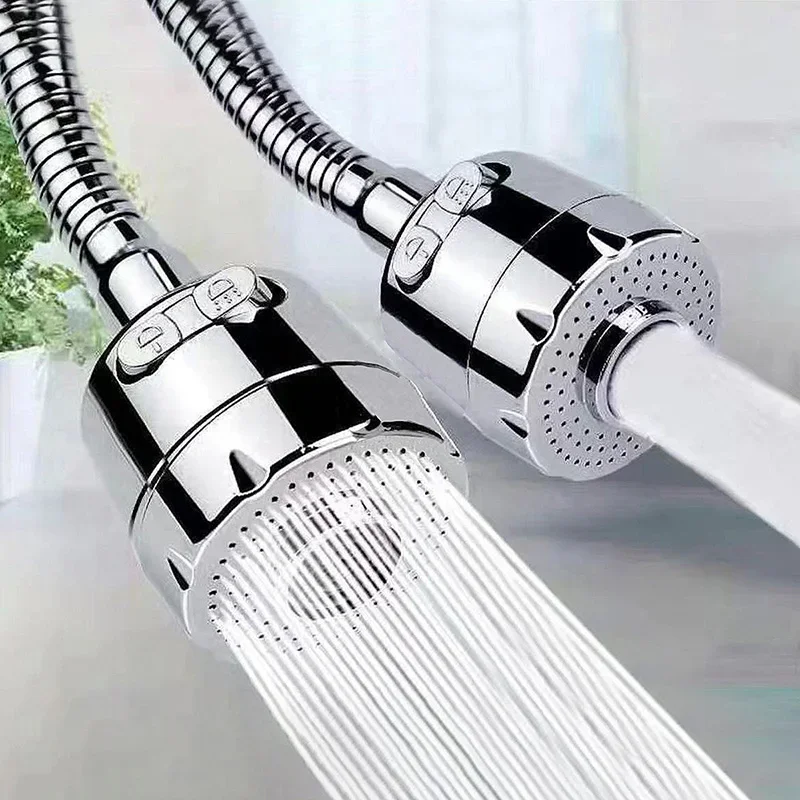 

2/3 Modes Sink Faucet Extender 360 Degree Rotating Filter Extension Tube Water-Saving Pressurized Extender for Bathroom Kitchen