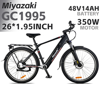 Miyazaki GC1995 Electric Bicycle 350W Motor 48V14AH Battery Electric Bike For Aldault 26*1.95 Inch Tire 25km/h Speed E-Bike