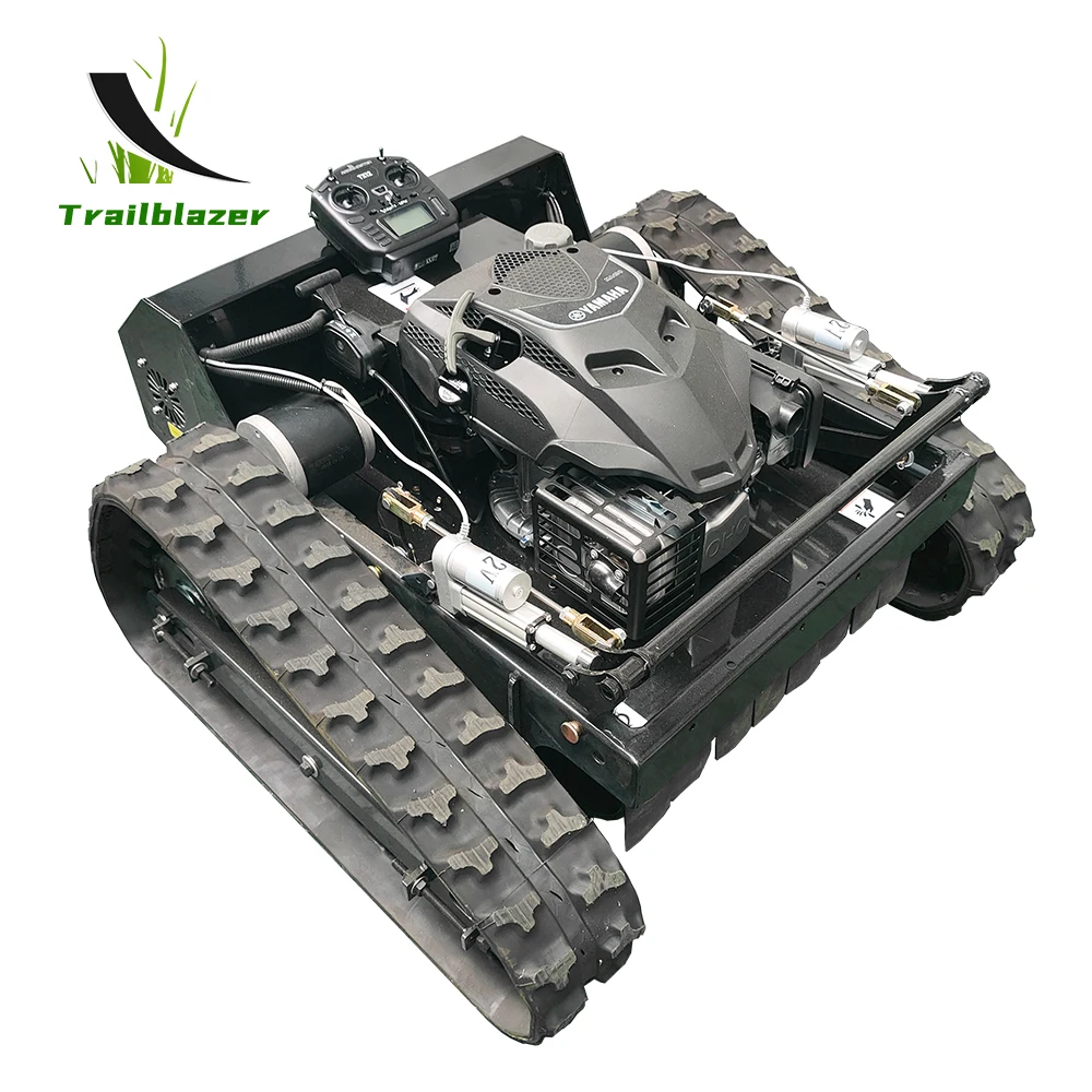 7.5HP Gasoline Engine Remote ControL Lawn Mower for Grass Cutting Zero Turn Crawler Lawn Mower