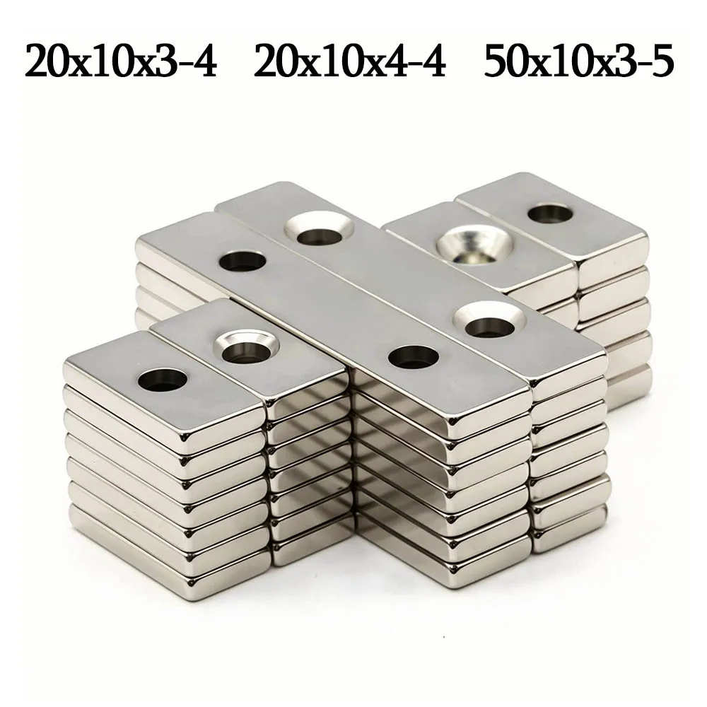 Powerful Block Magnet With Holes – Super Strong Refrigerator Magnets for DIY Projects and More! Powerful Block Magnet With Holes – Super Strong Refrigerator Magnets for DIY Projects and More!