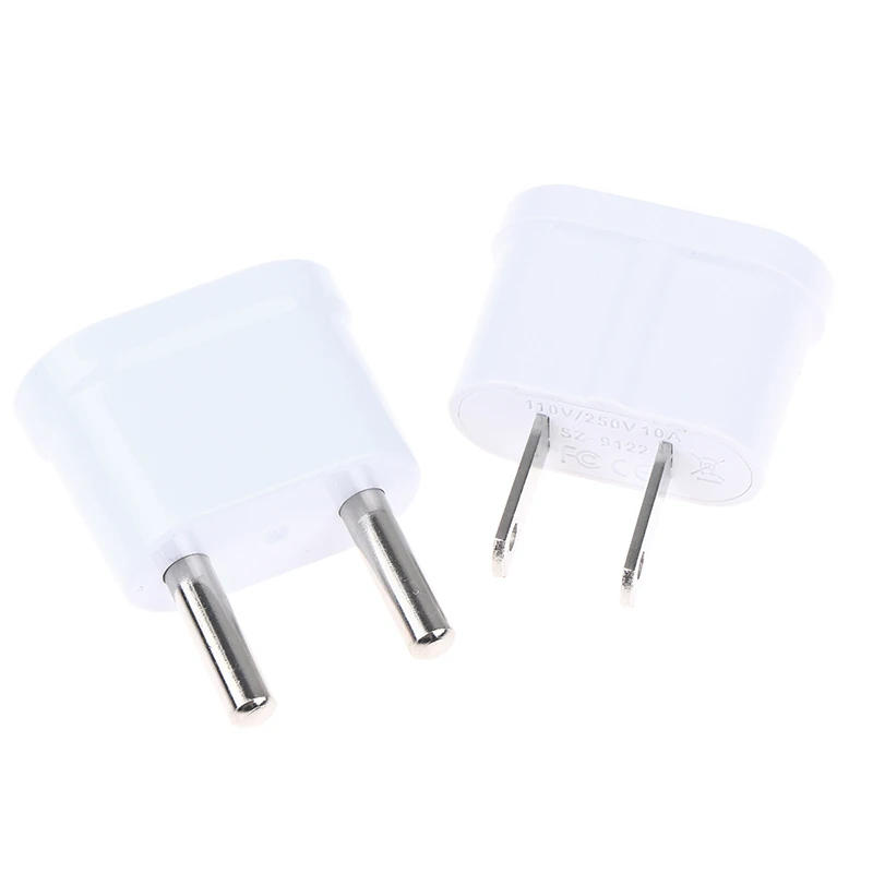 US/EU 2Pins Plug Converter Power Adapter American US To EU Outlet Euro Travel AdapterPower Electrical Socket Converter AC Outlet