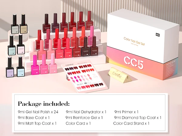 CANNI HEMA FREE Nagelgel-Nagellack-Set, TPO-FREI, VIP-Set, wunderschöne Farbe, semi-permanent, vollständige Abdeckung, Soak Off UVLED-Gel-Lack – Detail 21