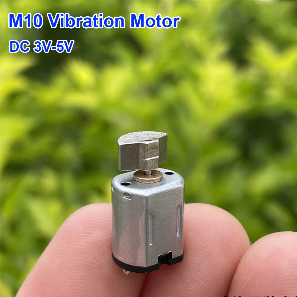 Mini M10 Vibration Motor DC 3V 3.7V 5V Eccentric Vibrator Tungsten Steel Eccentric Wheel Beauty Instrument Massager Sticker