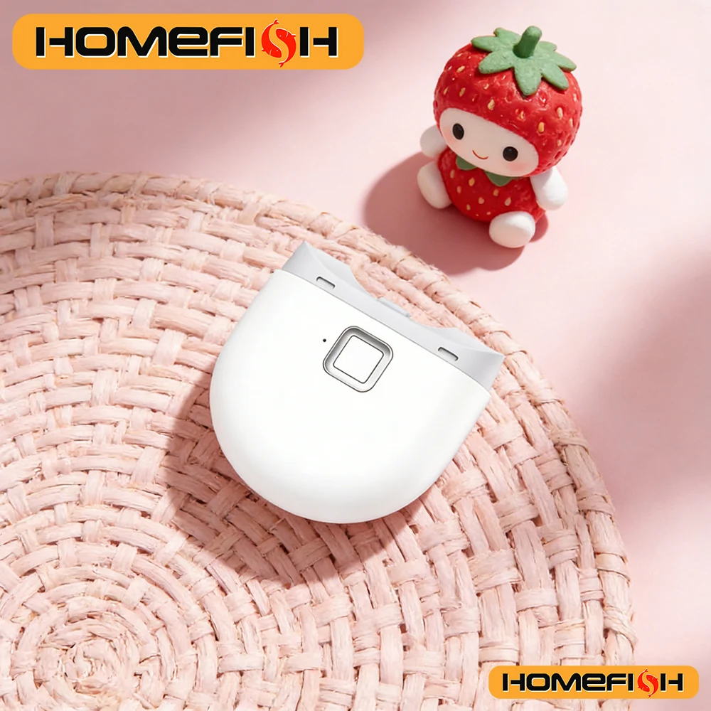 With Light Rechargeable Electric Nail Clipper - Automatic Grinding Polishing Trimmer Cutter for Baby Adult Manicure