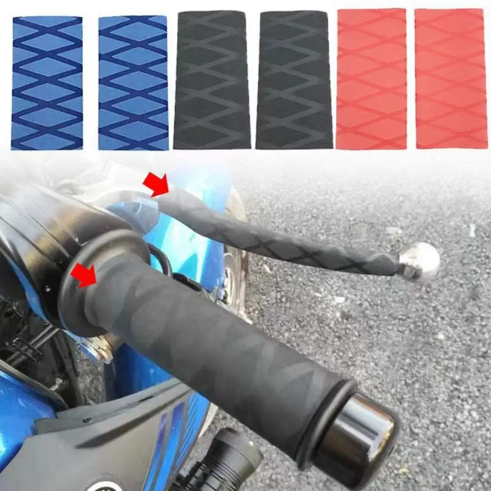 1Pair Non-Slip Motorcycle Handlebar Sleeve Rubber Multicolor Heat Shrinkable Cover Thermal Shrinkage for R1250GS/ADV/1200GS