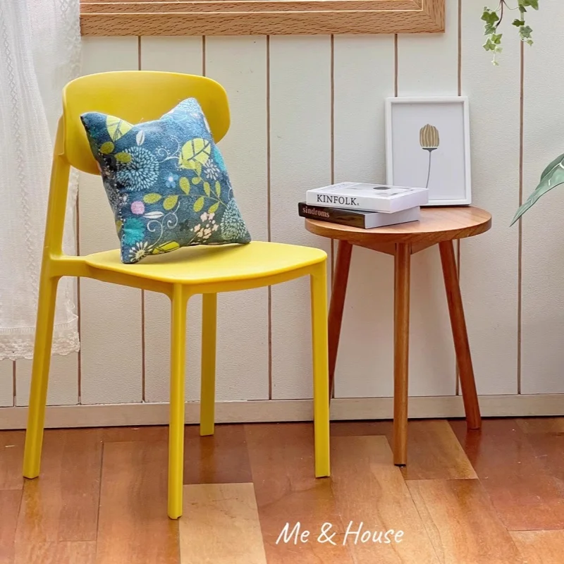 1:6 Doll House Mini Model Furniture Accessories Plastic Dining Chairs 2pcs Set Bjd Blyth Soldier Lol Scene Shooting Props Decor