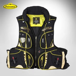 New Men Fishing Vest, Outdoors Buoyancy Vest Adult 120kg Multi-function Water Sports Personal Flotation Device with Multi Pocket