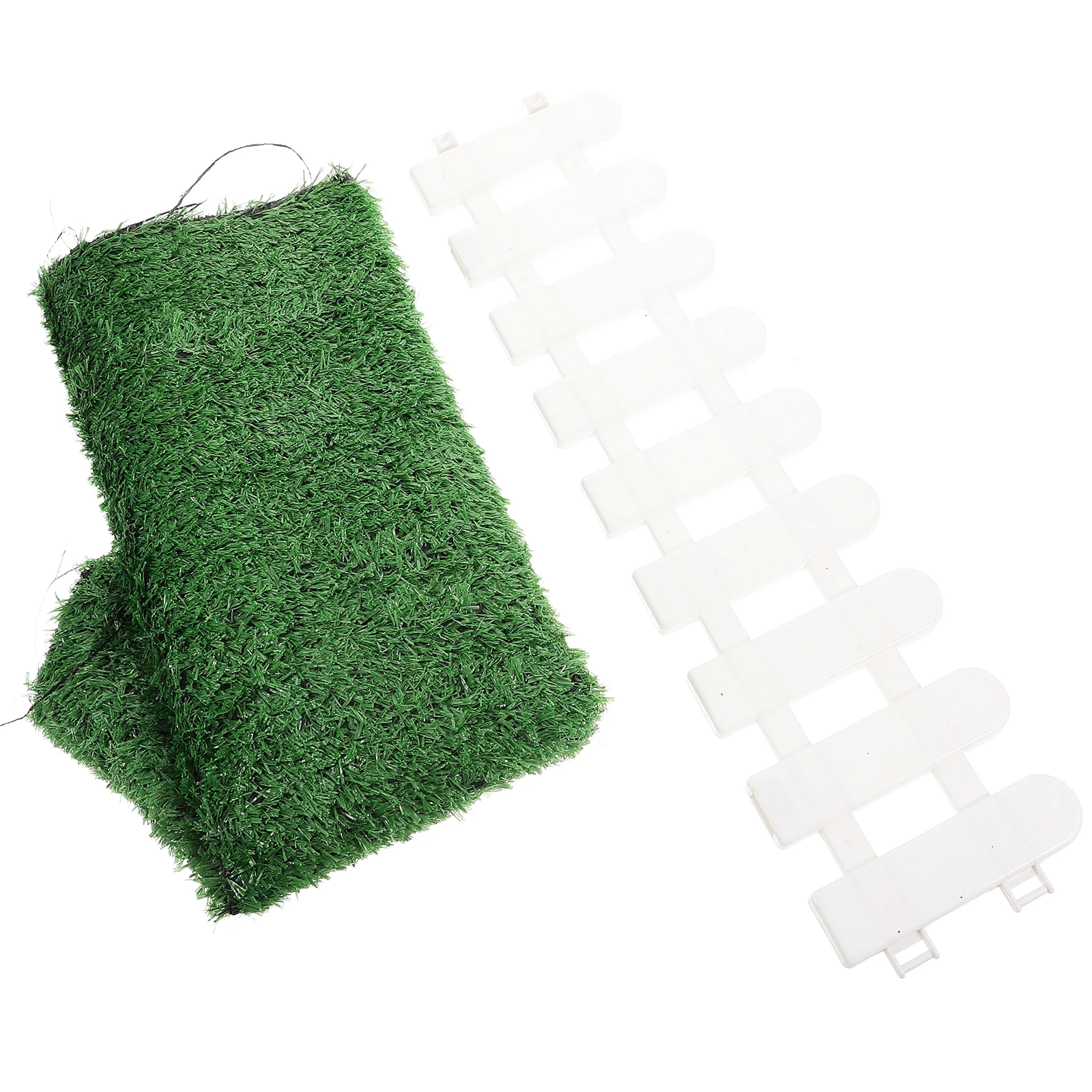 

Mini Farm Decor Realistic Miniature White Fence Garden Accessories Rural Display Small Fence Mini Plants Landscape Edging Border