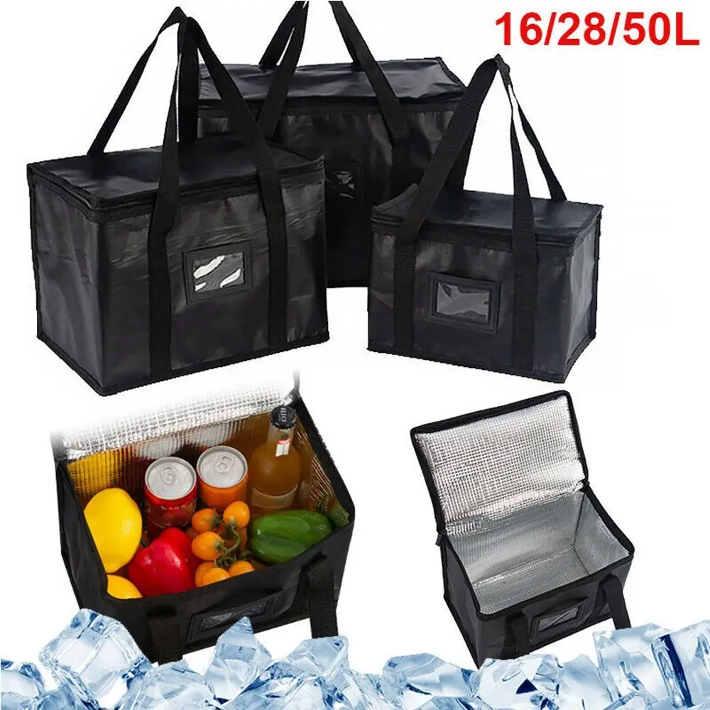 2021 New Insulated Lunch Bags Food Storage Container Convenient Takeaway Delivery Tote Pouch Durable High Quality Warm Cold Bag