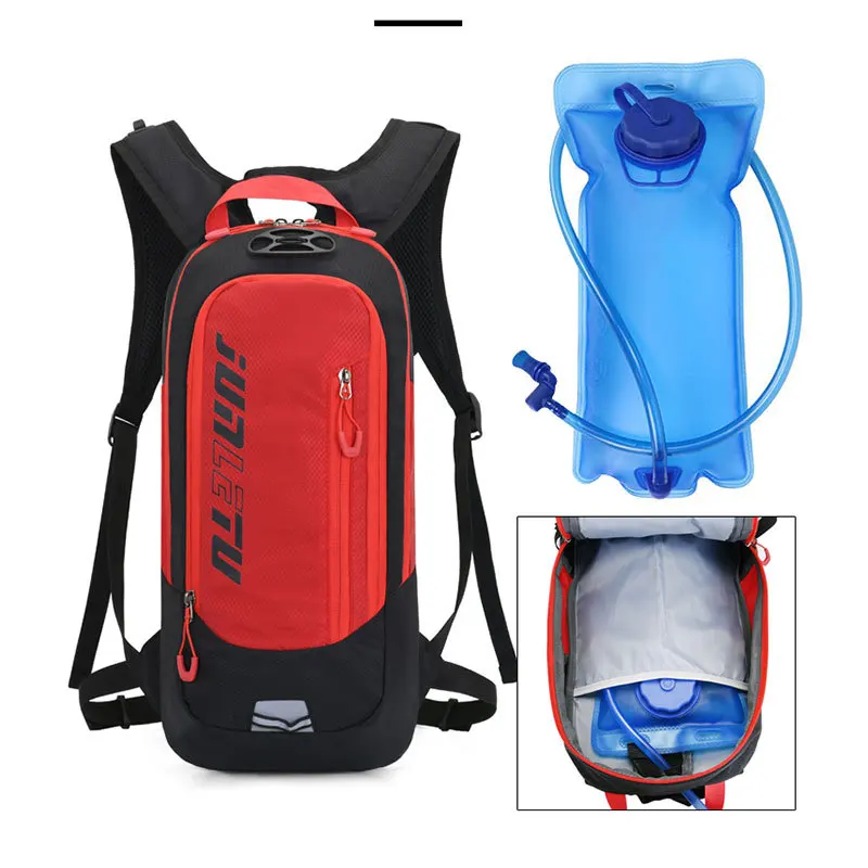 New 10L MTB Bike Backpack with Night Reflector Strips Helmet Strap Design Outdoor Sports Cycling Running Backpacks Water Bag