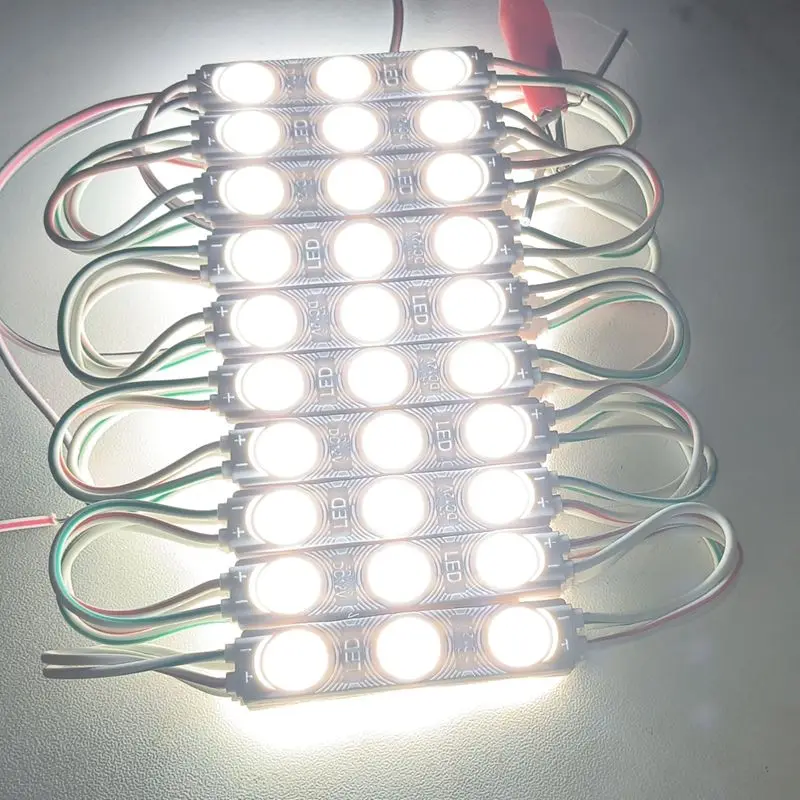 10pcs/lot 12V waterproof 2835 3LEDs 1.5W Injection molding LED Module high lumen super bright led modules lighting