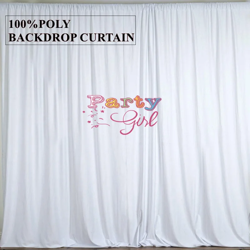 Colorful Panel Polyester Wedding Backdrop Curtain Seamless Stage Background Event Party Backdrops Decoration