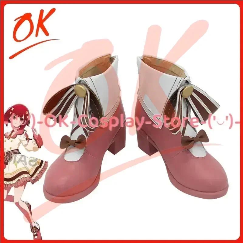 [Customized] OSHI NO KO Arima Kana Cosplay Shoes Women Anime Roleplay Prop OK-Cosplay Halloween Carnival Party PU Leather Boots
