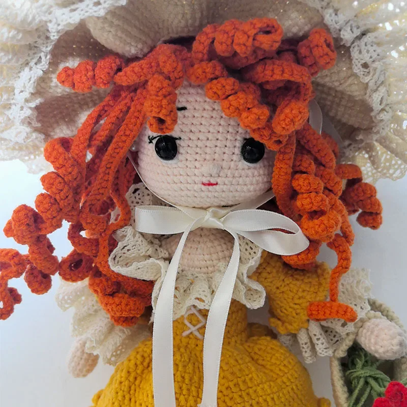 اليدوية الحياكة دمية الكروشيه إيما بنات الكروشيه الدمى للمنزل اكسسوارات نمط الحرفية لعبة الحلي