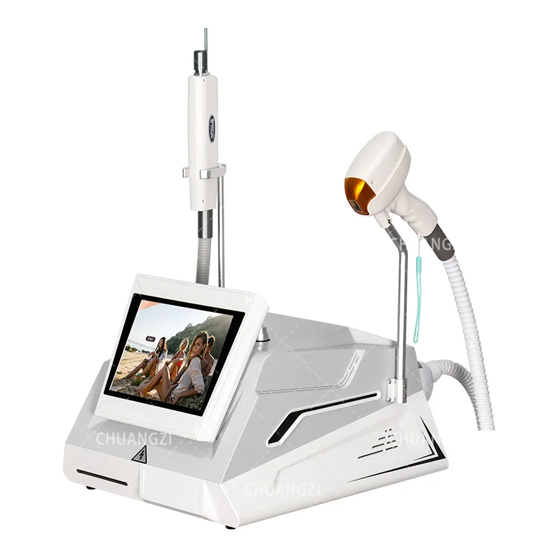 Portable 2 In 1 808 Diode Laser Permanent Painless Hair Removal Switched and Picosecond Laser Tattoo Removal Machine
