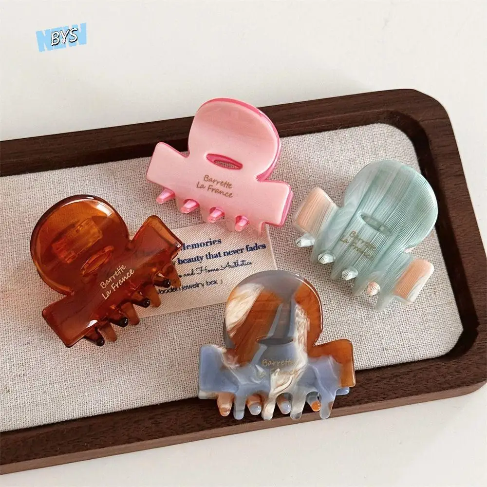 

Korean Style Acetic Acid Hair Claw Sweet High Ponytail Clip French Shark Clip Acetate Small Mini Hair Crab Clip Women