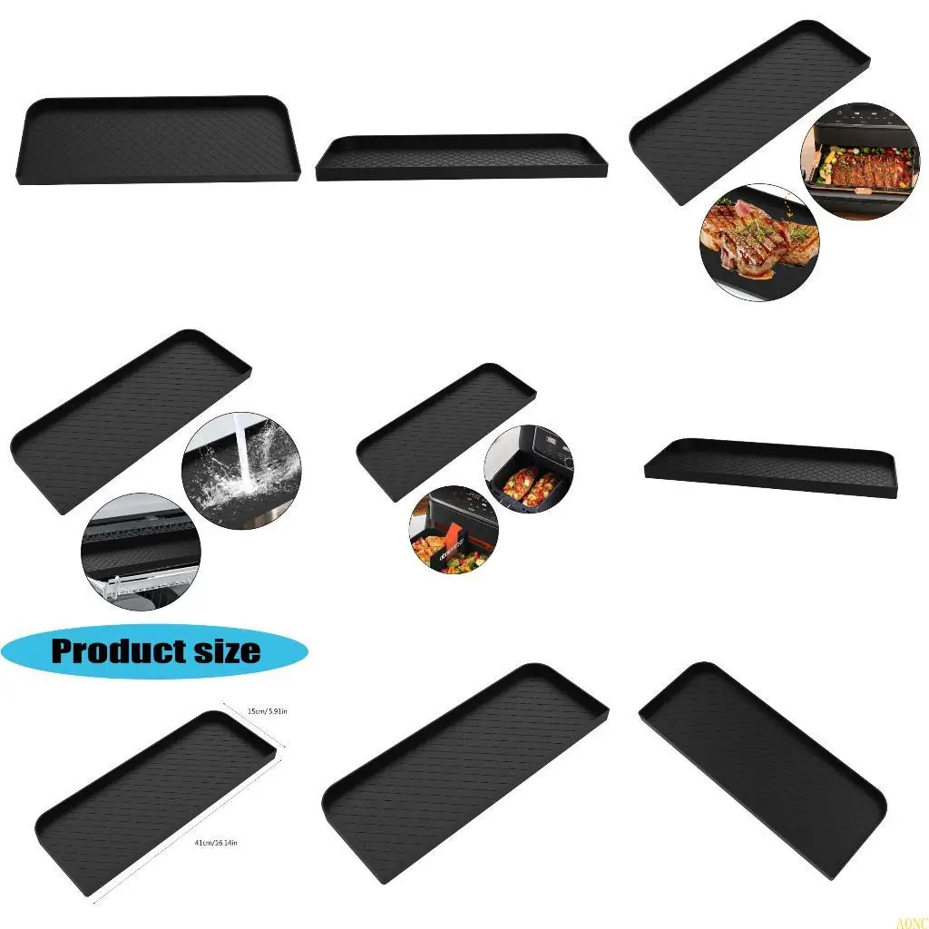 A0NC 열 방지 실리콘 조미료 8.5L-10L 에어 프라이드 머신 다목적 부엌 도우미 재사용 스토리지 랙