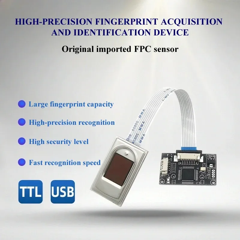 Емкостный модуль R306, импортный чип сбора данных FPC1011F3, совместимый со сканером отпечатков пальцев R101.