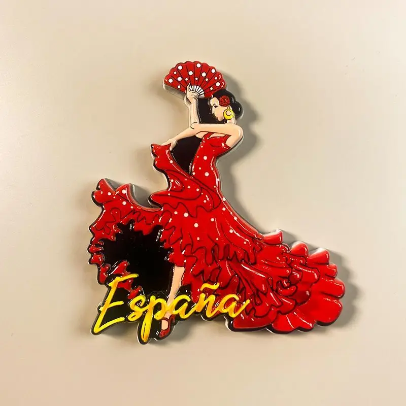 

Spain Flamenco Dancer Fridge Magnet, Cute Refrigerator Magnet for Home Decor, Room Decoration & Home Accessories