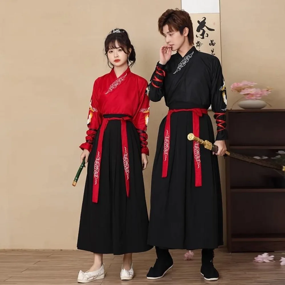 Traditional Chinese Clothing Hanfu Dress Cosplay Costumes Ethnic Style Women Clothes Men Vintage Party Stage Wushu Kungfu