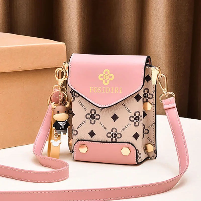 

Fashion Women Mobile Phone Bag Bohemian style Shoulder Bag Multifunctional Phone Storage Case Dating Outdoor Casual Phone Bag