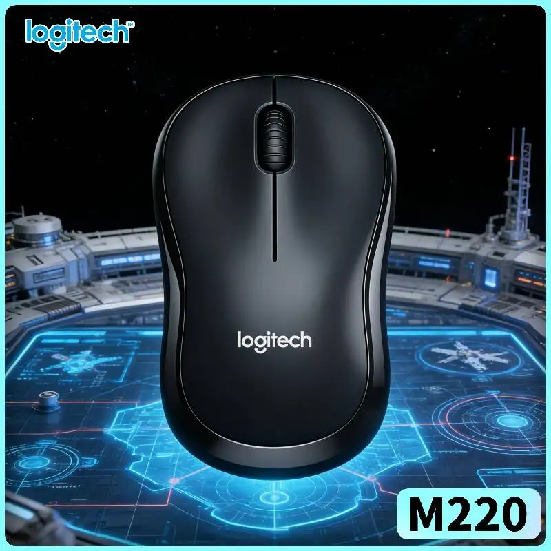 Logitech M220 Quiet Wireless Mouse 1000 DPI Optical Tracking 3 Buttons 10m Range 18-Month Battery Home Accessory