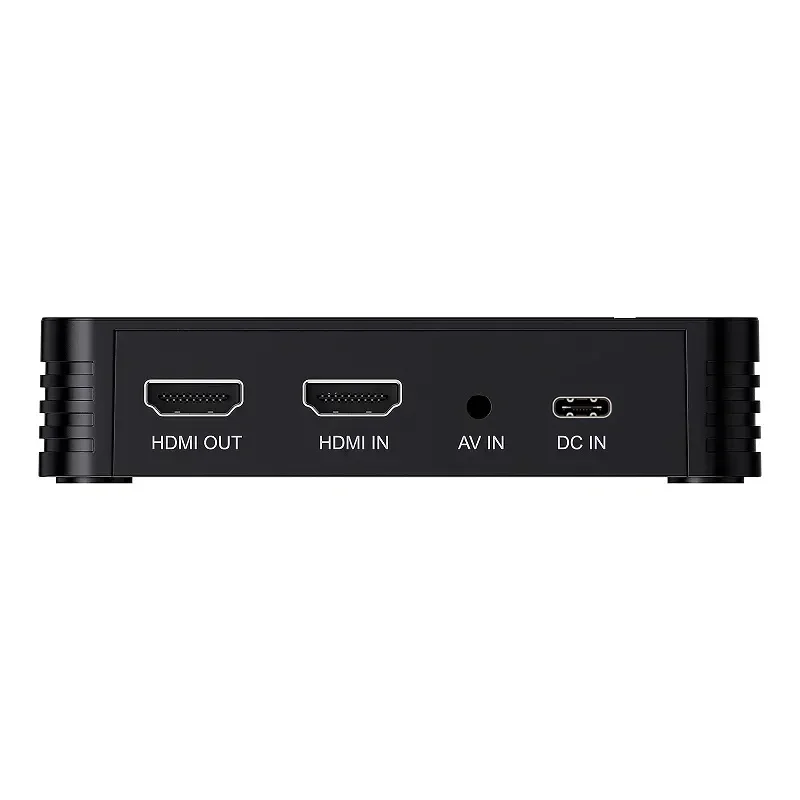 1080p HDMI AV Video Capture Card Game Recorder One Button Record To USB Flash Drive U Disk Mic Line in Audio Mixing HDMI Loop