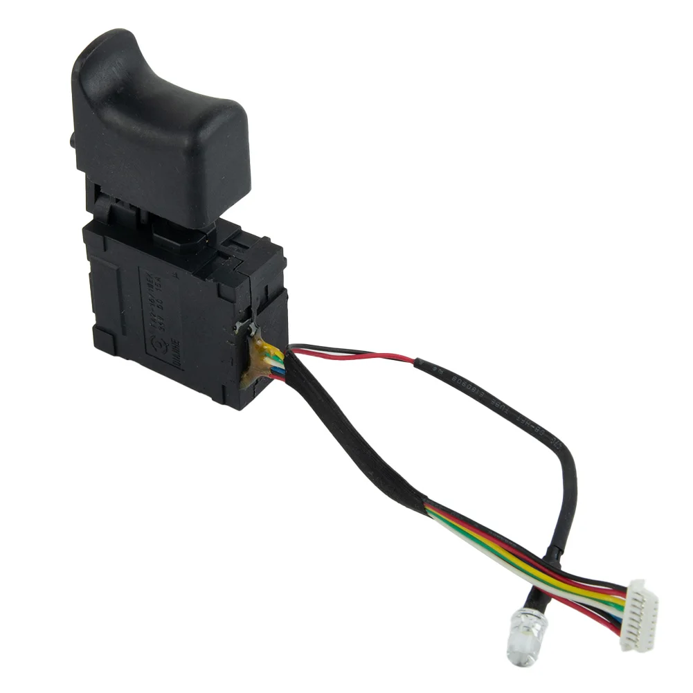 36V Cordless Tool Replacement Switch with Push Button Control and LED Light Designed for Electric Wrench Applications