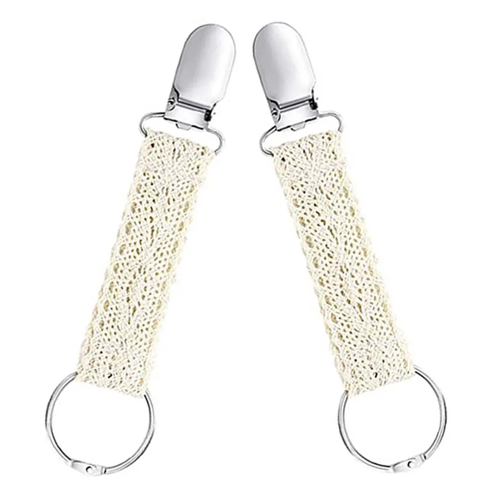 2Pcs Travel Lace Hat Clips Secure Clip for Hats Bags Scarves Elegant Lace Trim Lightweight Easy Carry for Outdoor Adventure
