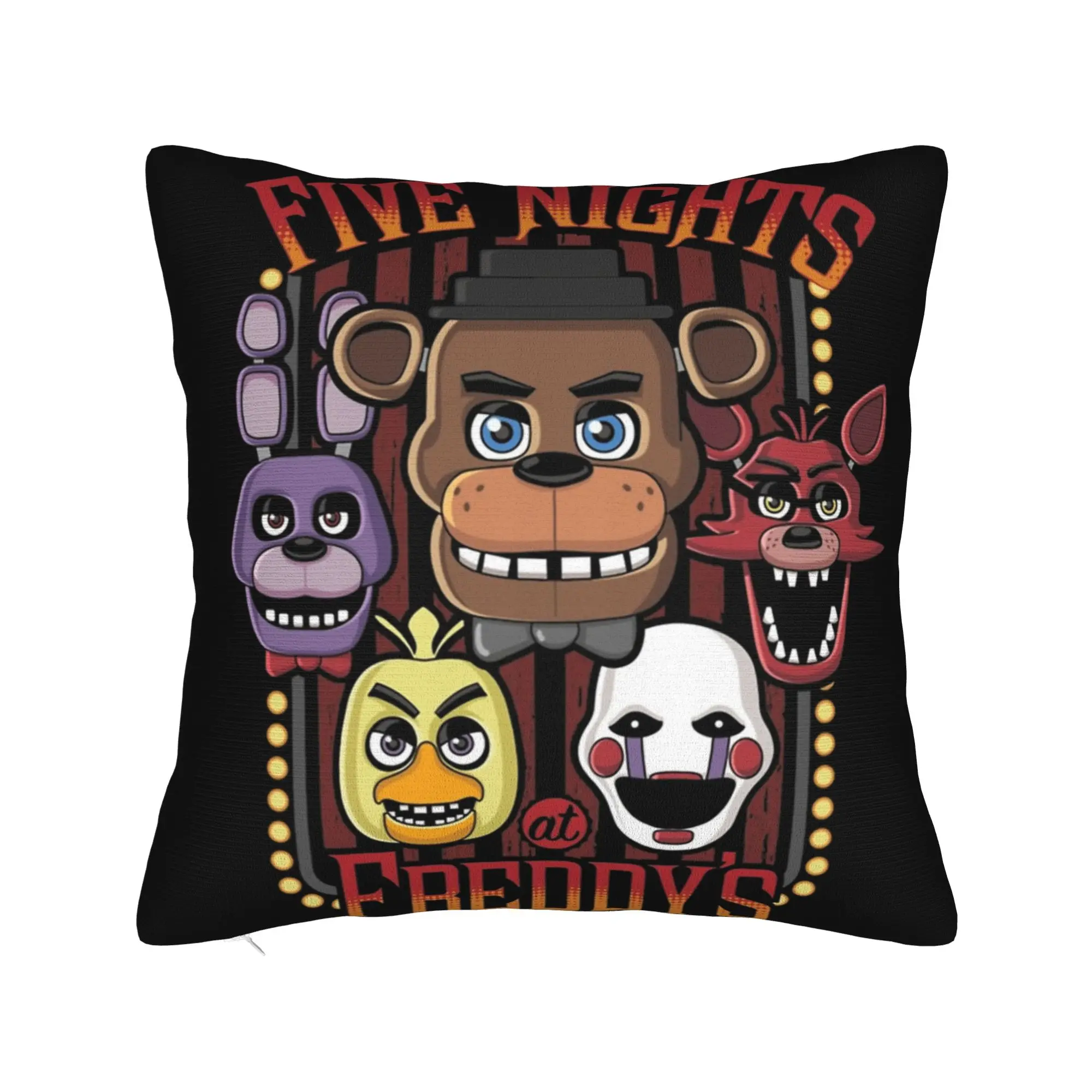 FNAF At Freddys Pillow Case  Soft Pillow Cover Cute Funny Pillowcases For Living Room Sofa