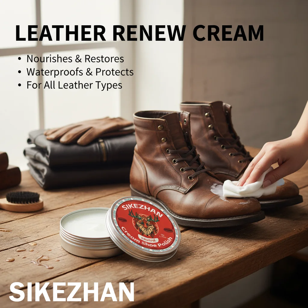 Neutral Leather Care Cream – Shoe Polish & Jacket Conditioner, Nourish, Restore and Protect Leather Shoes and Coats