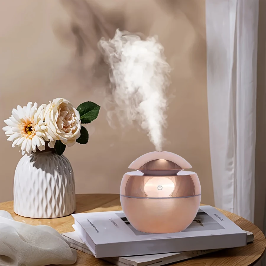 130ml USB Aroma Essential Oil Diffuser Ultrasonic mini Humidifier Air Purifier 7 Color Change LED Night light for Office Home