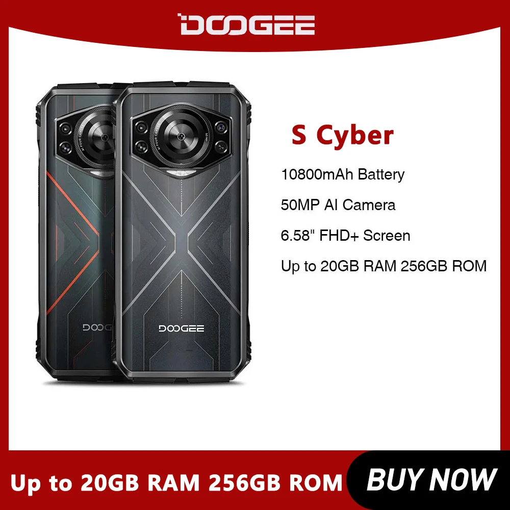 DOOGEE S Cyber Rugged Phone Android 14 6.58