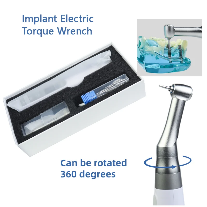 

Электрический ключ для дентальных имплантатов, беспроводной крутящий мотор, 16 типов отверток, угловой электрический крутящий ключ