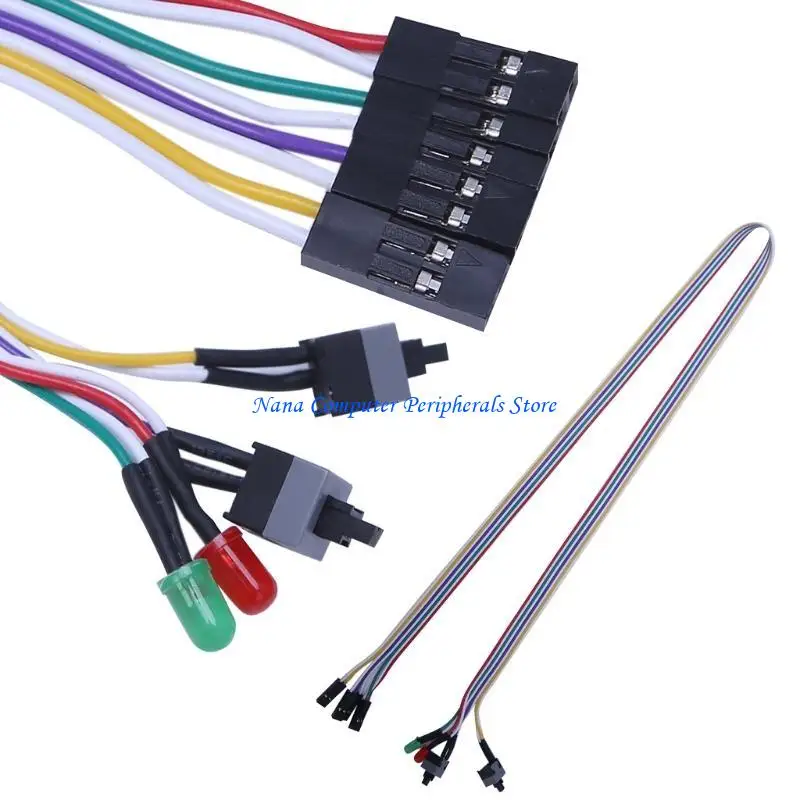 F68C Compute Motherboard Atx Power Cable 68CM Original On/Off/Reset Led Switch