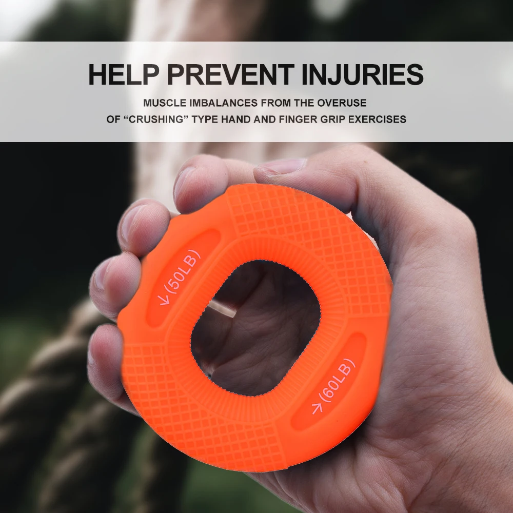 مدرب قوة اليد سيليكون المعصم الساعد قبضة اليد حلقة صغيرة محمولة مدرب الاصبع تجريب الرياضيين اللياقة البدنية العضلات