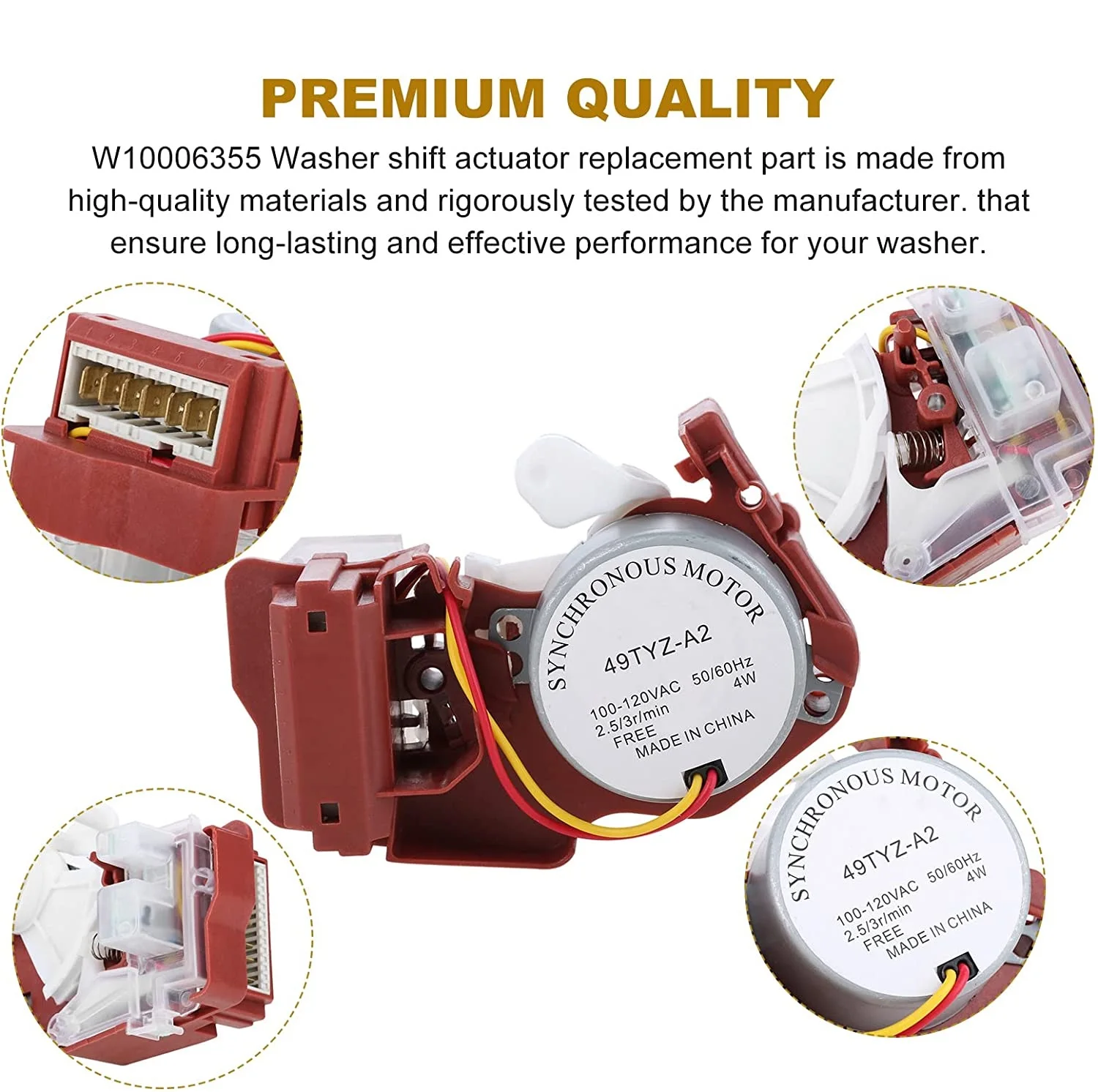 

Подходит для стиральной машины, переключателя привода переключения переключения сушилки W10006355 Maytag Kenmore Amana Crosley Inglis Admiral