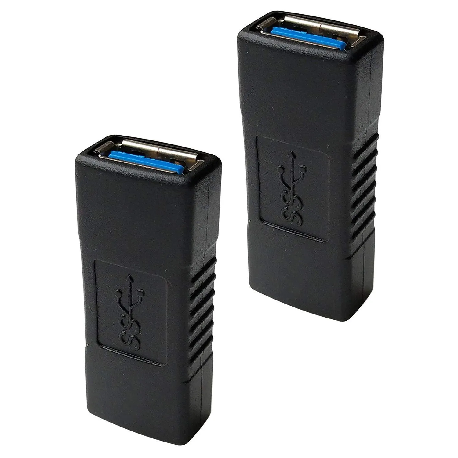 2 قطعة USB موصل أنثى إلى أنثى محول/USB 3.0 تمديد كابل مقرنة موصل فائق السرعة