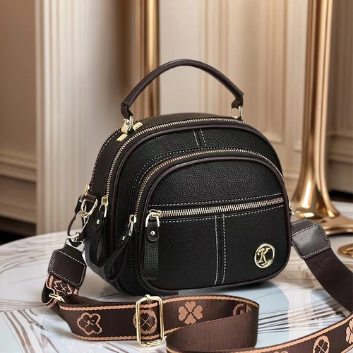 Imagen 1 del producto Bolso de hombro de lujo con múltiples bolsillos para mujer, bolso de cuero duro para moda femenina