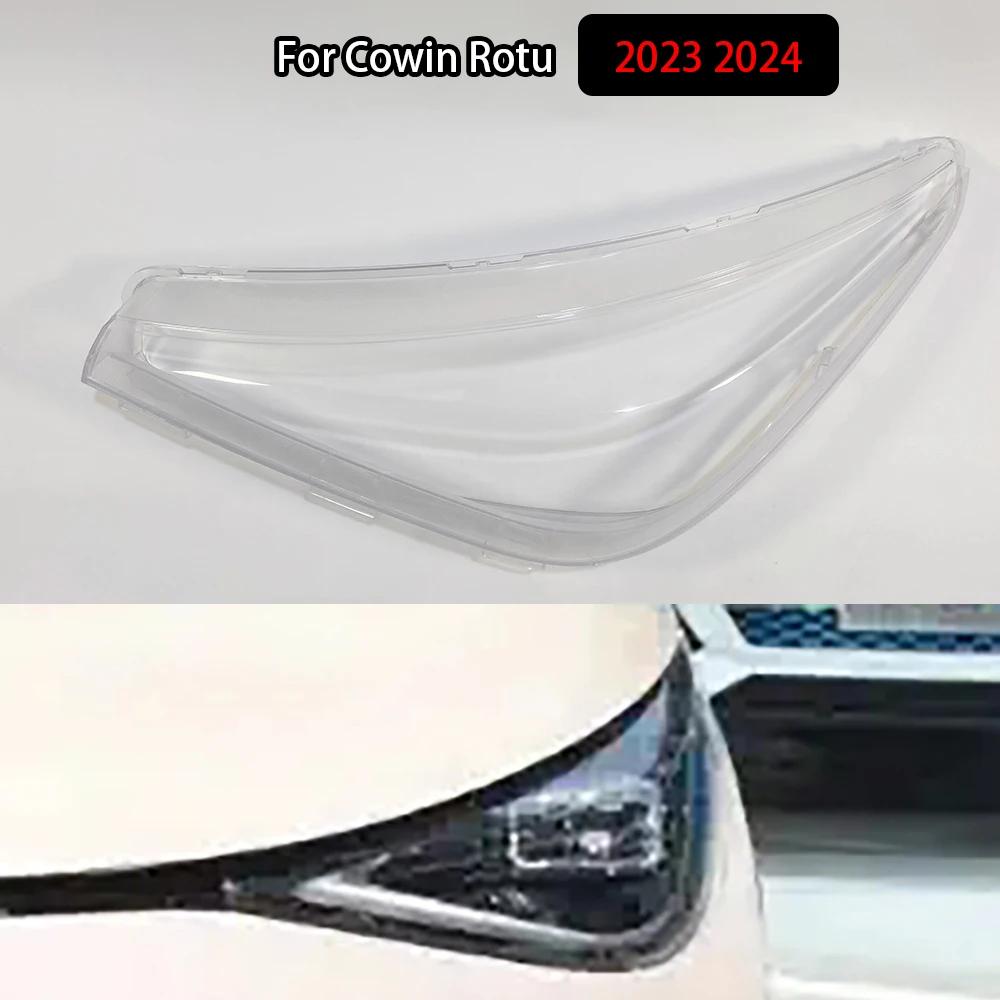 For Cowin Rotu 2023 2024 Car Accessories Headlamp Shell Headlight Lens Cover Transparent Lampshade Plexiglass