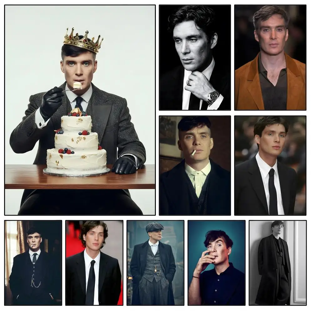 Actor C-Cillian M-Murphy Poster Waterproof HD Modern Peel And Stick Wall Decor Bedroom Living Room Dorm Office