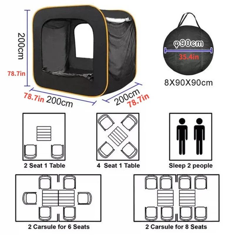 Pop Up Tent, Outdoor Recreational Vehicle, Rear Tent, Self Driving Travel, SUV, Camping Tent, Waterproof Sunshade Car Tent - Image 6