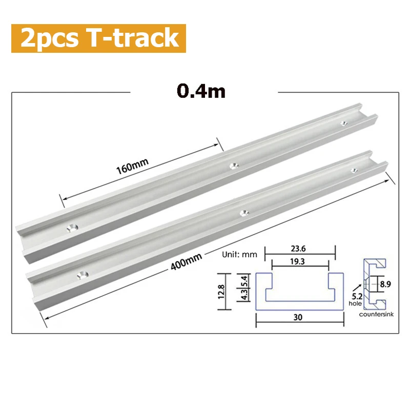 Holzbearbeitung DIY Werkzeug Aluminiumlegierung Gehrungsschiene Holzbearbeitung T-Schiene T-Nut für Tischkreissäge Router Tisch – Detail 18
