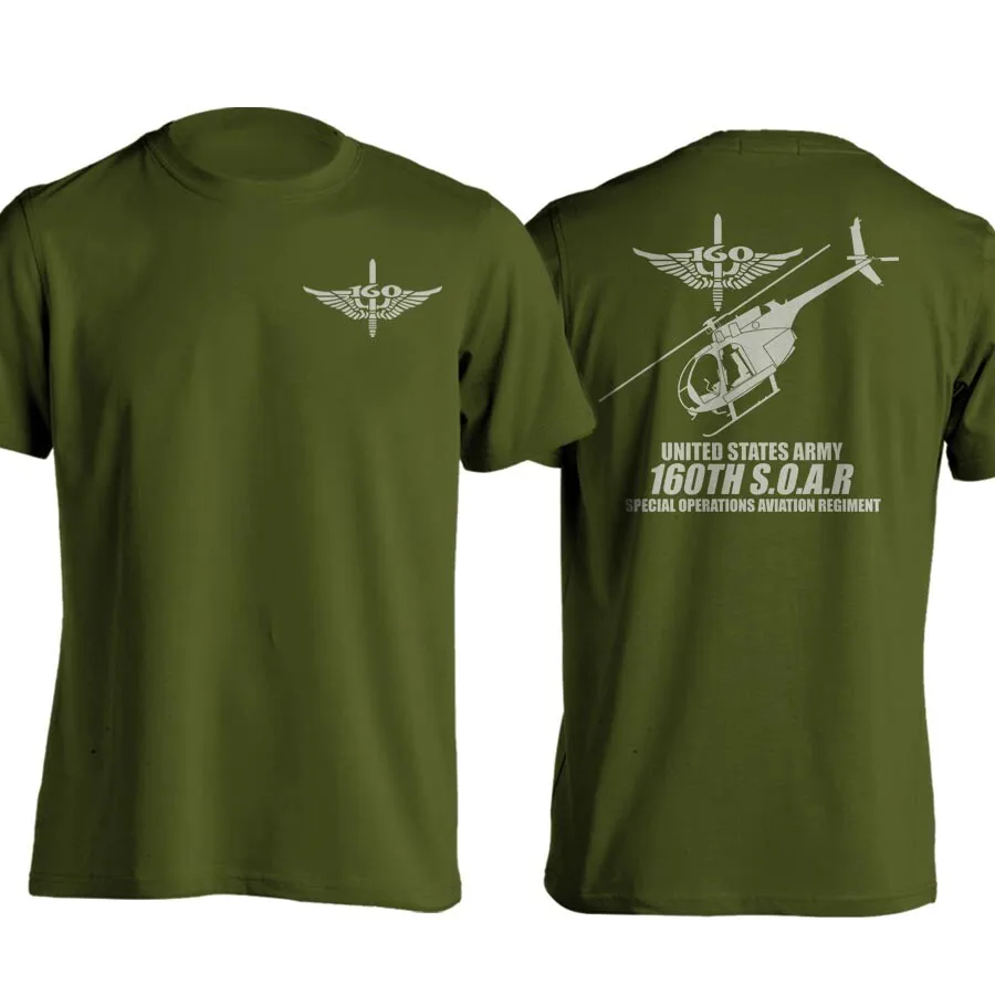 United States Army 160TH Soar Special Operation Aviation Regiment T-shirt Short Sleeve Casual 100% Cotton Shirt