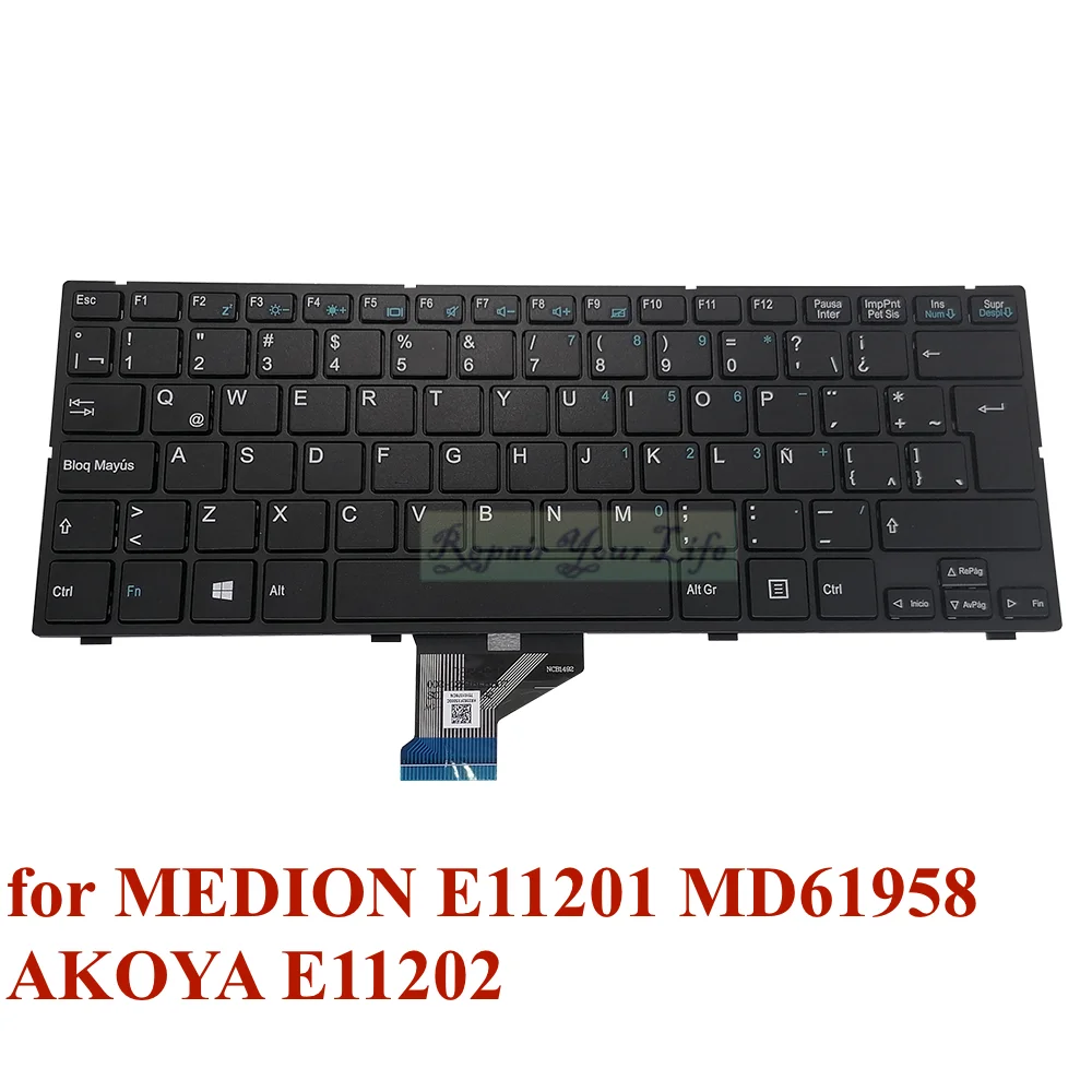 SF20GM6 LA Latin Spanish Keyboard for Medion E11201 E11202 MD61958 SF20PA6W SF20GM7 82-382PXB7102 82-382PXB7101 New